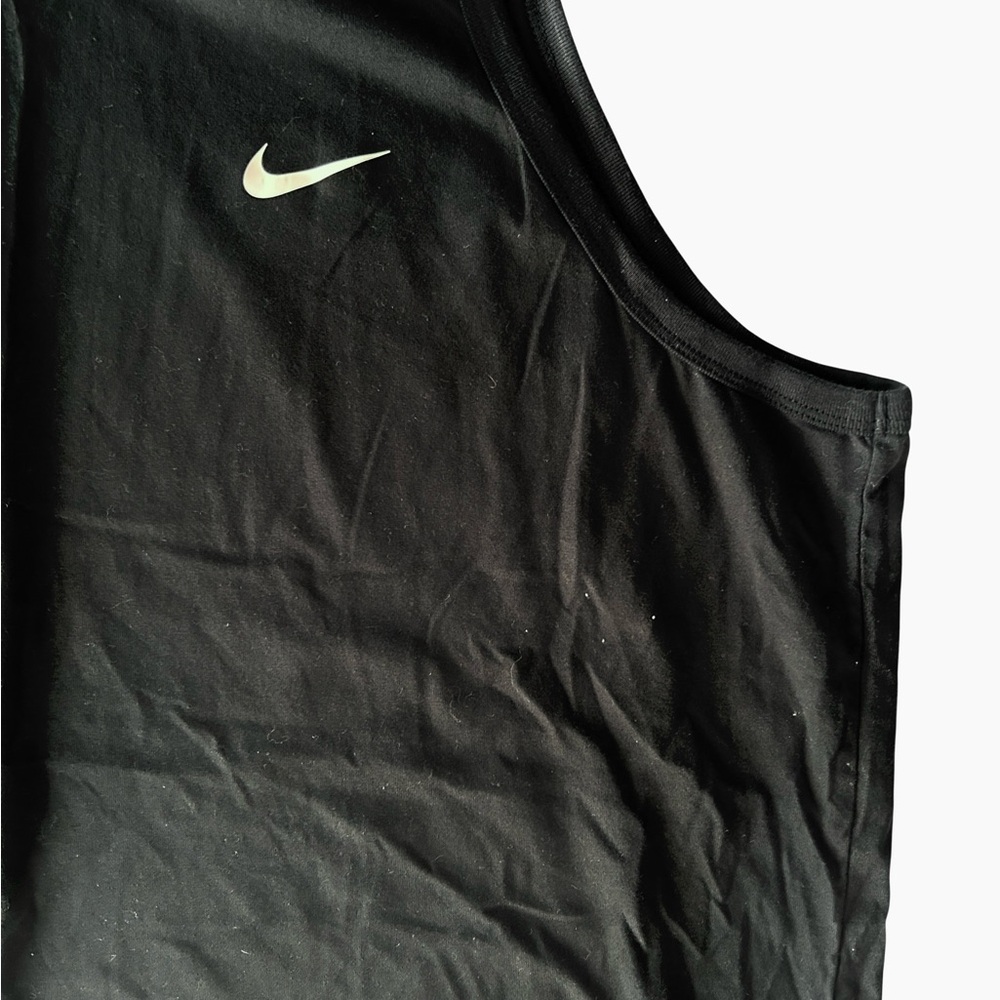 Nike Men's Black Standard Fit Dri-fit Tank Top Tee - Picture 5 of 8